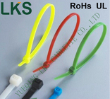 Black Electrical Cable Ties , Colored Cable Ties Strong Supporting Capacity